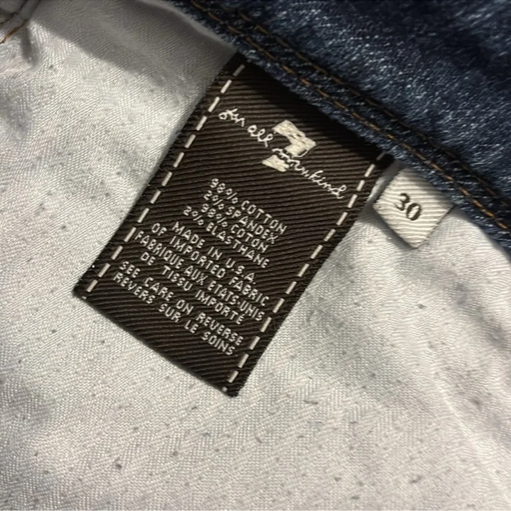 💙 7 For All Mankind 2010’s Low Rise Classic Blue Women's Jeans 30 - Picture 12 of 13